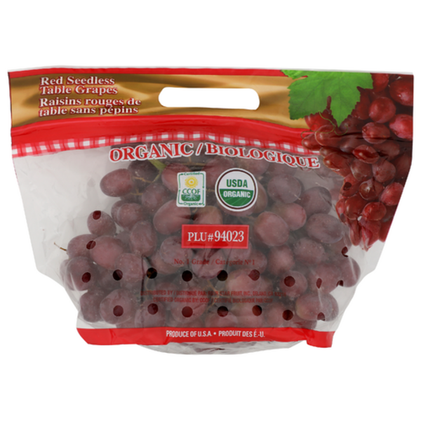 Organic Red Seedless Grapes