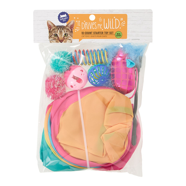Whisker City 10-Piece Cat Starter Toy Set