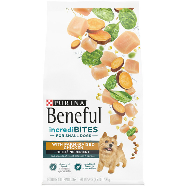 Purina Beneful IncrediBites With Farm-Raised Chicken Small Breed Dry Dog Food