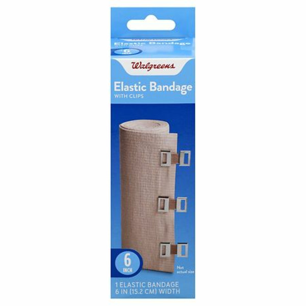 Walgreens Walgreens 6" Elastic Bandage With Clips SameDay Delivery or
