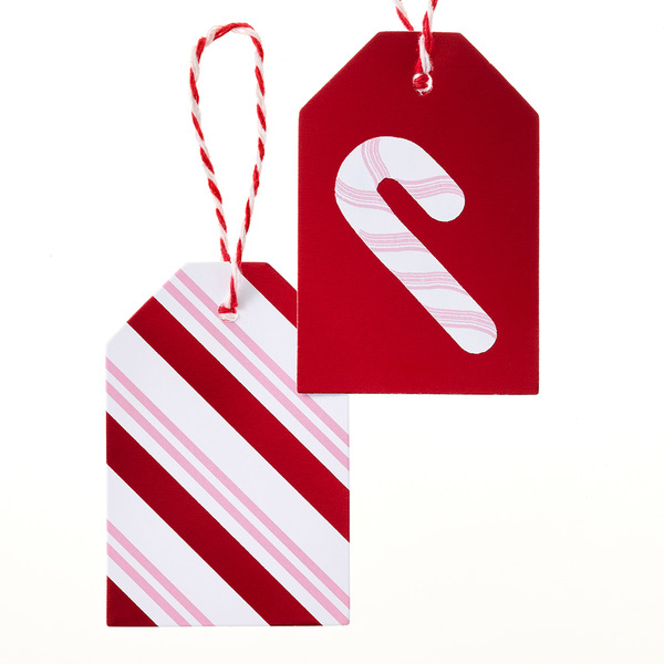 MARA-MI Candy Cane Stripes Gift Tags