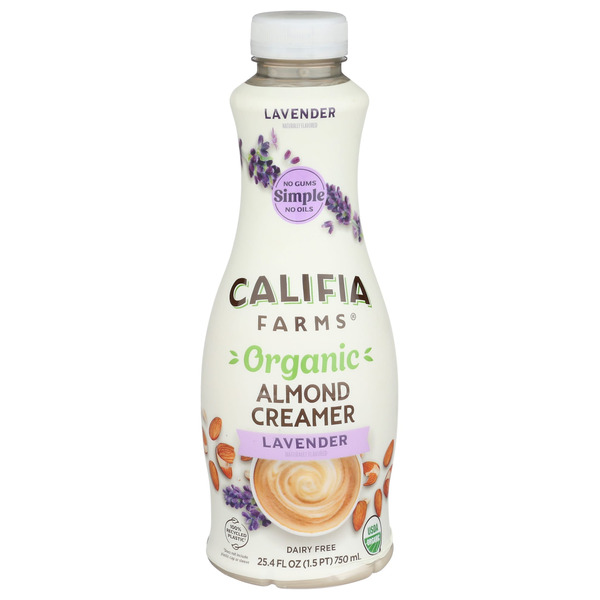 Califia Farms Organic Lavender Almond Milk Coffee Creamer Same-Day