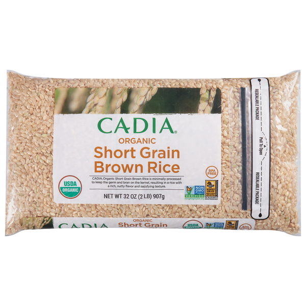 CADIA Brown Rice, Organic, Short Grain