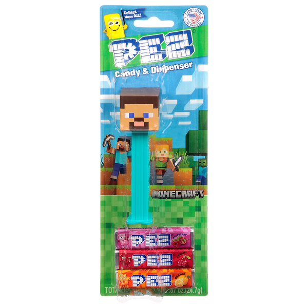PEZ Minecraft Candy & Dispenser Same-Day Delivery or Pickup