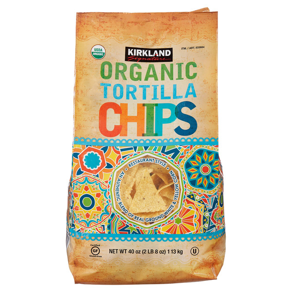 Organic White & Yellow Corn Tortilla Chips, 40 oz