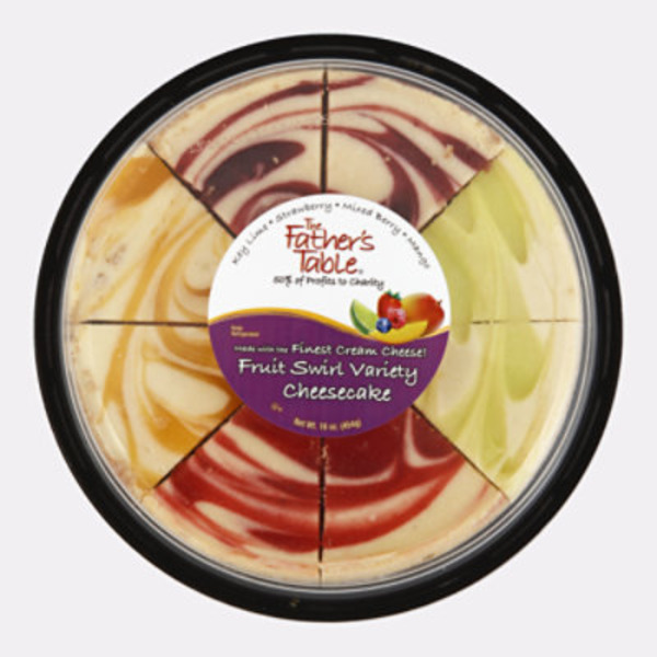 The Father’s Table Fruit Swirl Variety Cheesecake
