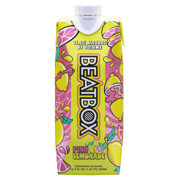 ちゃや①②郵 丸121416(bh)コズ→ネオンピンクレモン他 BeatBox Pink Lemonade Wine Cocktail, 11.1% Abv, 500 Ml Tetra Pak