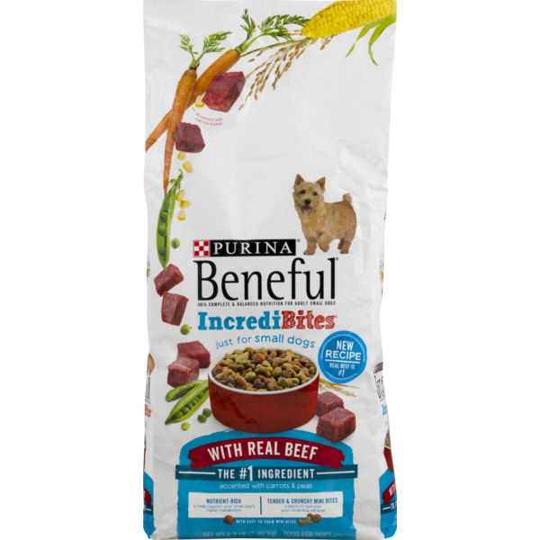 Purina Beneful Incredibites For Small Adult Dogs With Real Beef (6.3 lb