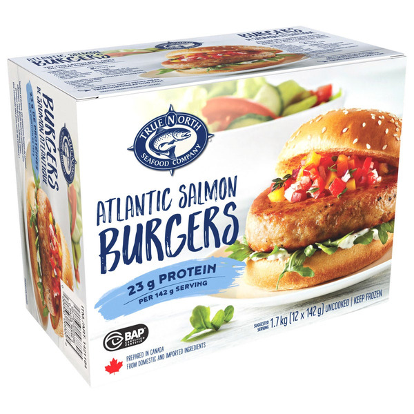 TrueNorth Atlantic Salmon Burgers 12 x 142 g