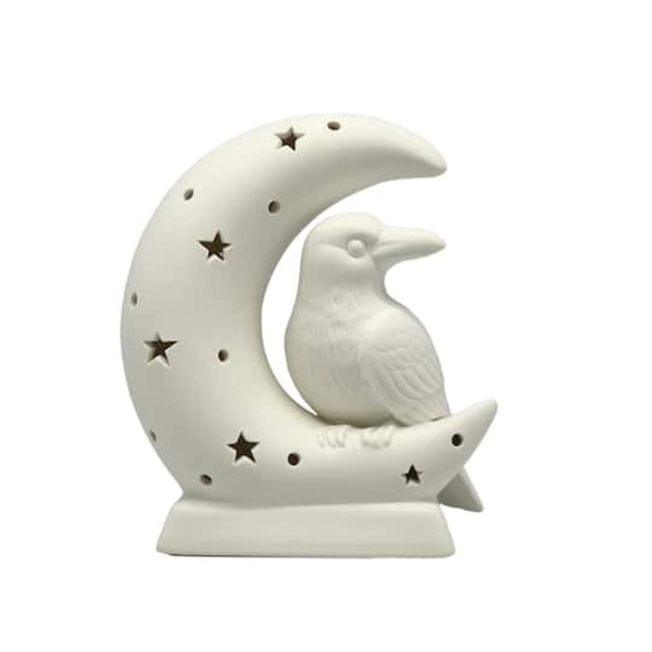 Make Market Raven in Moon DIY Ceramic LED Decor