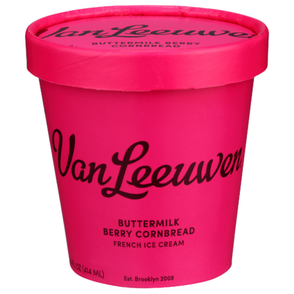 Van Leeuwen Buttermilk Berry Cornbread French Ice Cream Same-Day Van Leeuwen Buttermilk Berry Cornbread French Ice Cream Same-Day