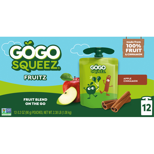 GoGo Squeez Apple Cinnamon Fruitz Same-Day Delivery or Pickup