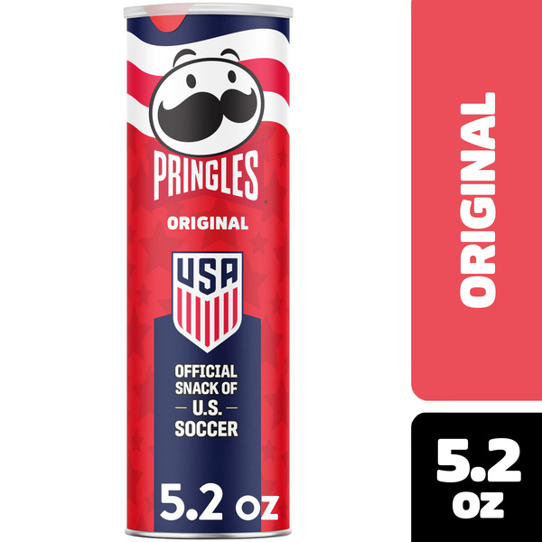 Pringles Original Potato Crisps Chips, Lunch Snacks, 5.2  oz