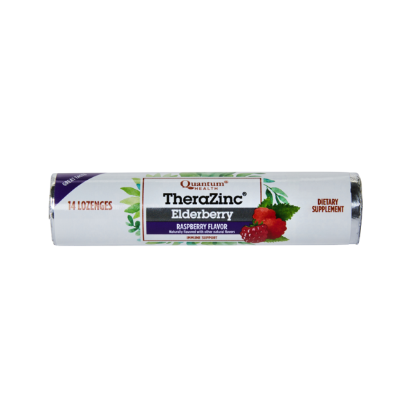 Quantum Health TheraZinc Elderberry Immune Support Lozenges 14 ct