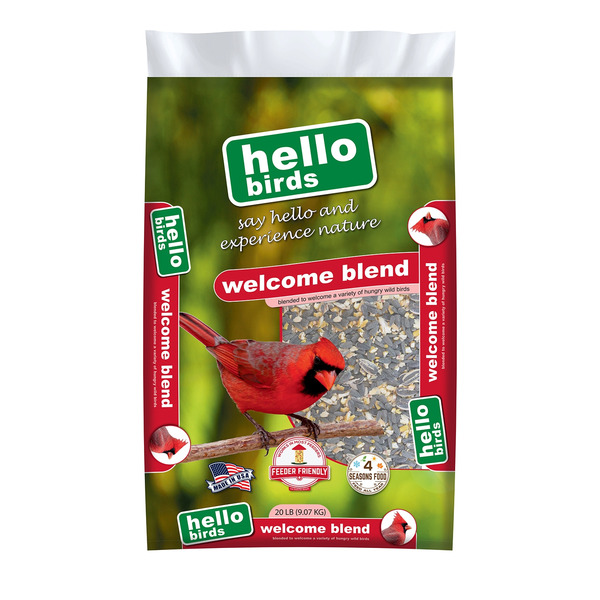 Hello Birds Wild Bird Seed Blend 20-lb
