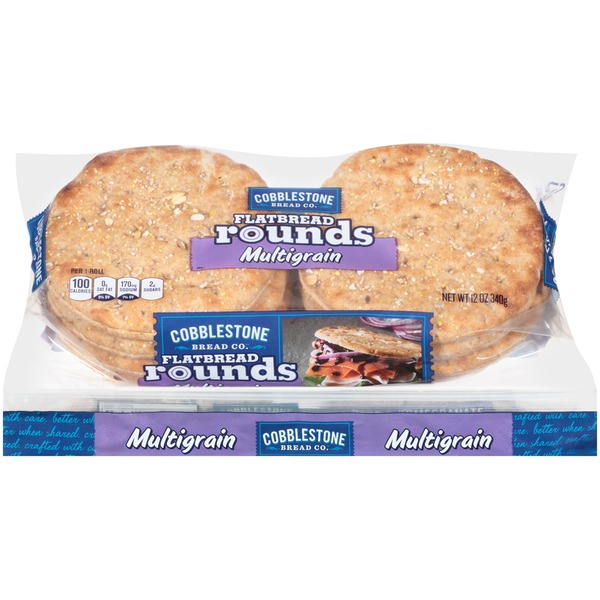 Cobblestone Mill Multigrain Cobblestone® Multigrain Flatbread Rounds