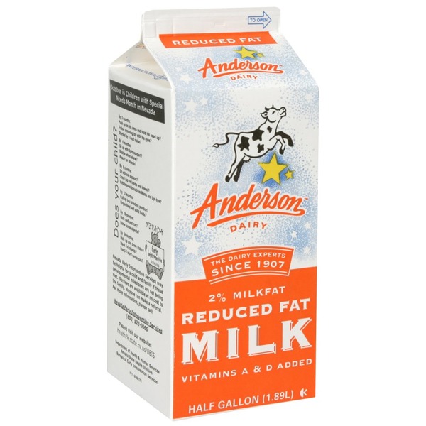 Anderson Dairy Milk, 2% Milkfat Reduced Fat