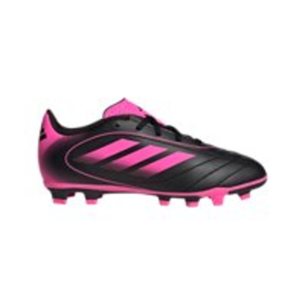 adidas Kids' Goletto IX Firm Ground MG Medium Width Soccer Cleats, Size 10.0K - Black & Pink