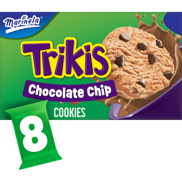 Marinela Trikis, 8 ct, Chocolate Chip, Cookies, Cookies, 14.11 oz