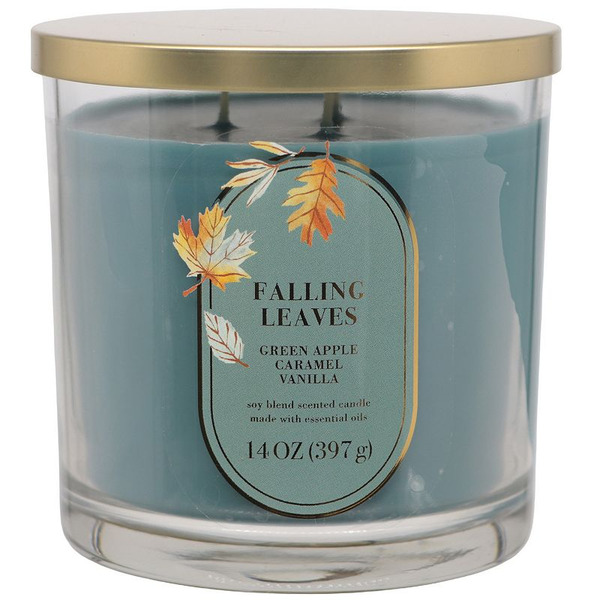 Sonoma Goods For Life ® Falling Leaves 14-oz. Single Pour Candle Jar, Orange