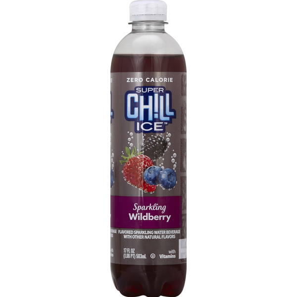 ●Chilly D. Super Chill Ice Sparkling Water Beverage, Wildberry Same-Day