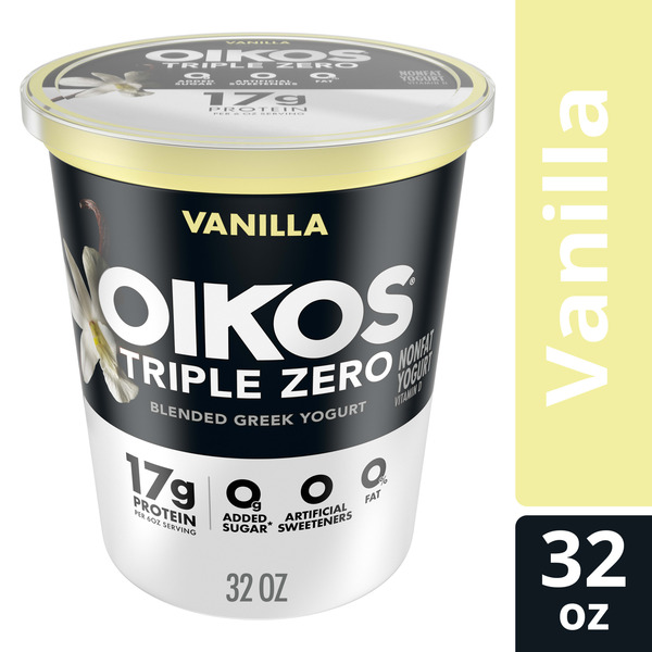 Oikos Triple Zero Vanilla Greek Yogurt Same-Day Delivery