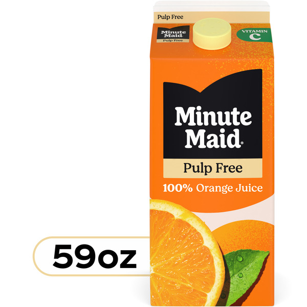 Minute Maid Pulp Free Orange Juice Carton