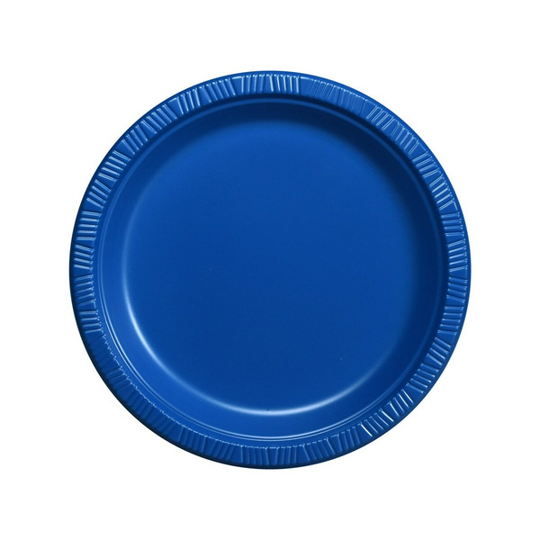 Royal Blue Plastic Lunch Plate Same-Day Delivery Dollar Tree