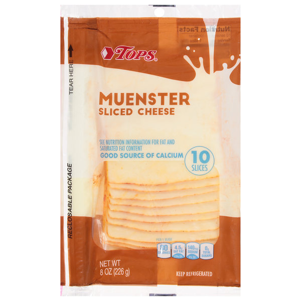 TOPS Sliced Cheese, Muenster Same-Day Delivery or Pickup