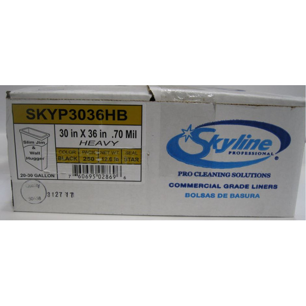 Skyline - Black Trash Bags 20-30 Gallon  30x36,  - 250/cs
