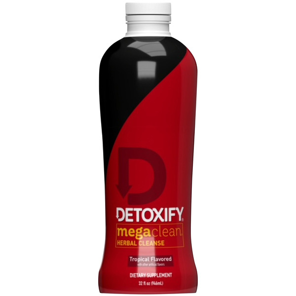 waitressサプリ Detoxify Herbal Cleanse, Mega Clean, Tropical Fruit Flavor Same