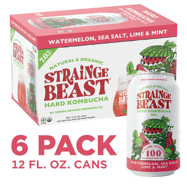 Lemonページ Strainge Beast Watermelon, Sea Salt, Lime & Mint Hard