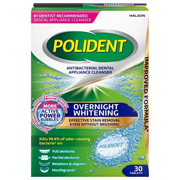 Polident Overnight Whitening Antibacterial Dental Appliance