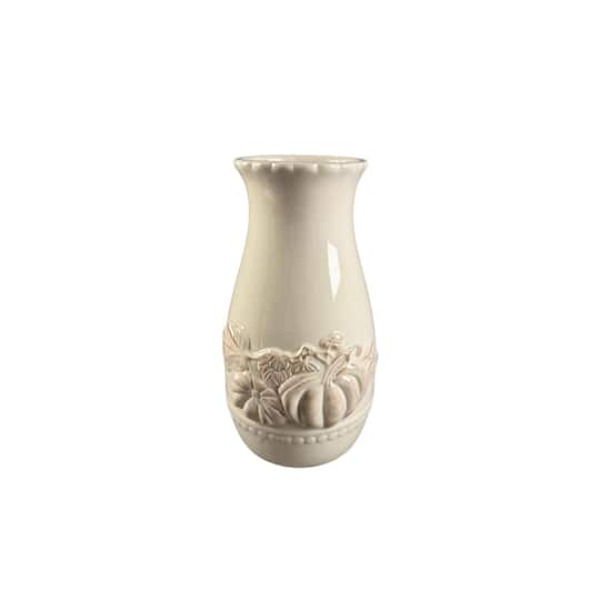 Ashland Ceramic Pumpkin Vase - White