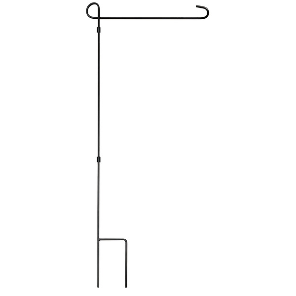 Style Selections 1.45-ft Black Metal Garden Flag Pole