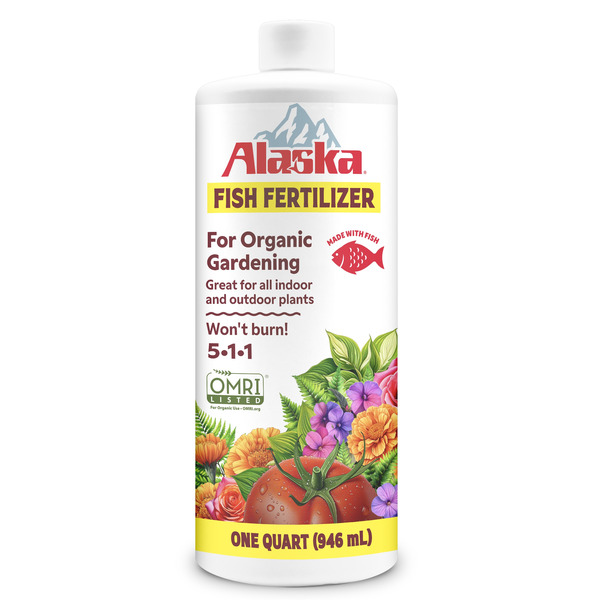 Alaska Fish Fertilizer 5-1-1 Fast Release All Purpose Fertilizer Liquid 1-Quart