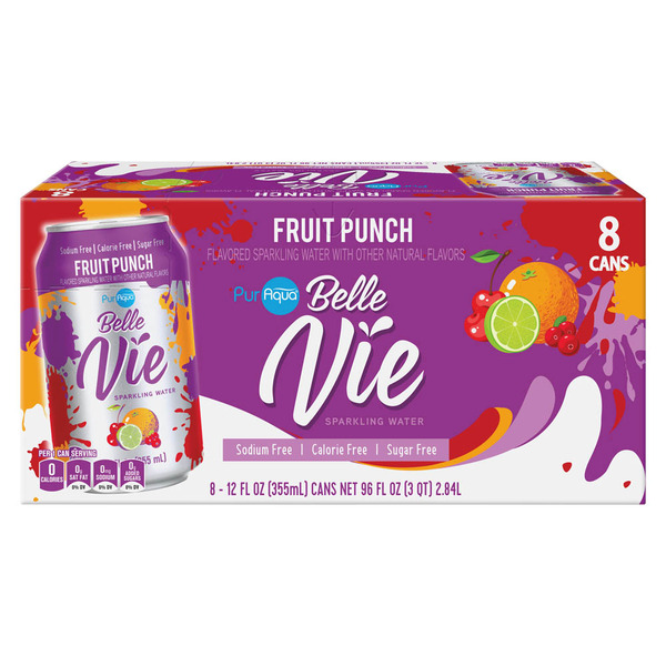 ALDI PurAqua Fruit Punch Sparkling Flavored Water SameDay Delivery or Pickup Instacart