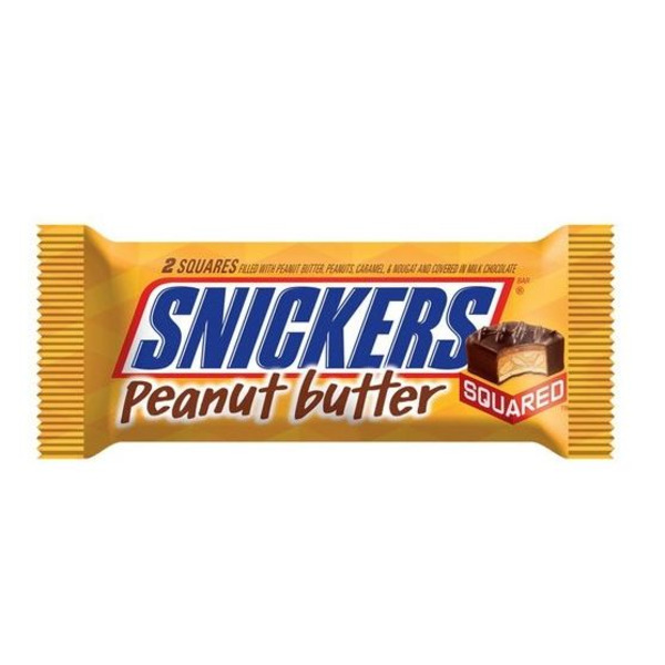 Snickers - Peanut Butter Square Bars - 18 Ct