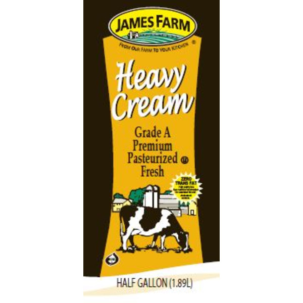 James Farm - Heavy Cream, 40% - 64 oz