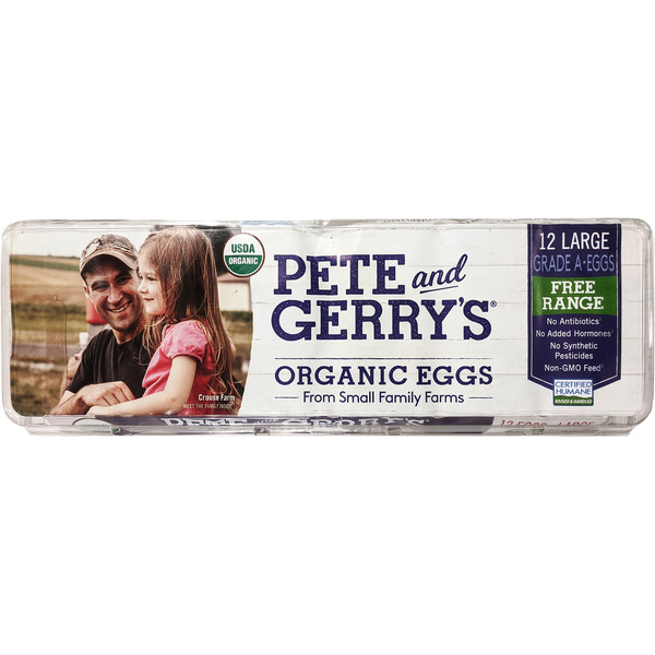 Pete and Gerry’s Organic Eggs Eggs, Organic, Free Range, Large