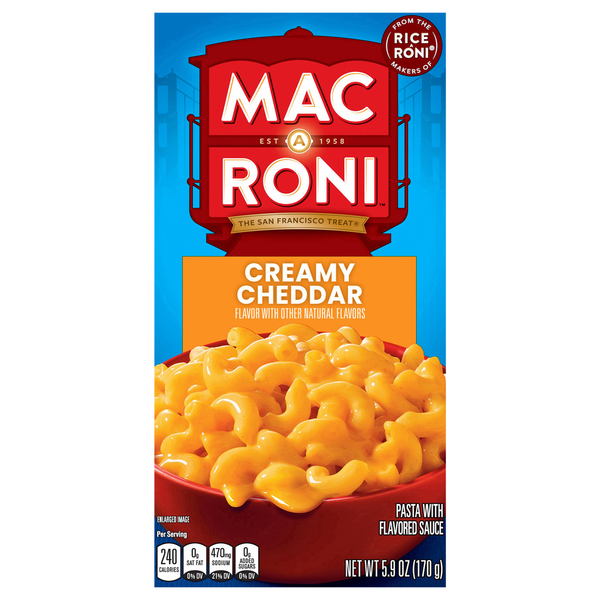 トップス makaroni Mac-A-Roni Pasta, with Flavored Sauce, Creamy Cheddar Same-Day
