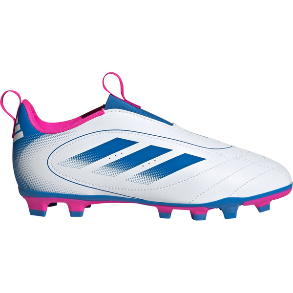adidas Kids' Goletto IX Laceless Turf Medium Width Soccer Cleats, Size 9 - Pink & White