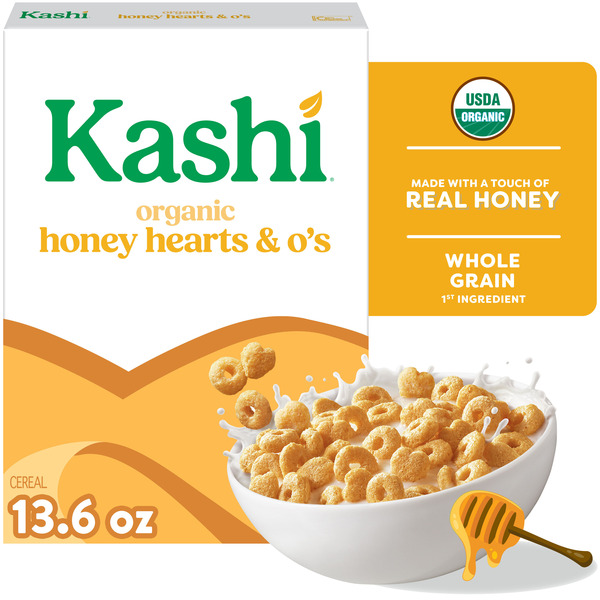 Kashi Breakfast Cereal, Organic, Whole Grain, Honey Toasted,  Box (1 Box)