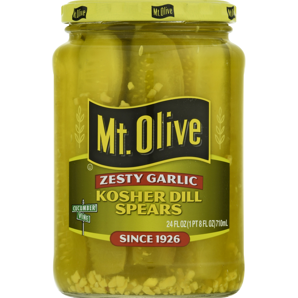 Mt. Olive Pickles, Kosher Dill Spears, Zesty Garlic Same-Day