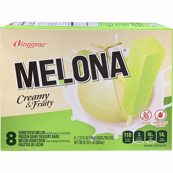 Melona Dessert Bars, Honeydew Melon