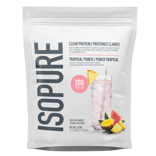 Isopure Clear Tropical Punch Protein Powder 1.24 kg