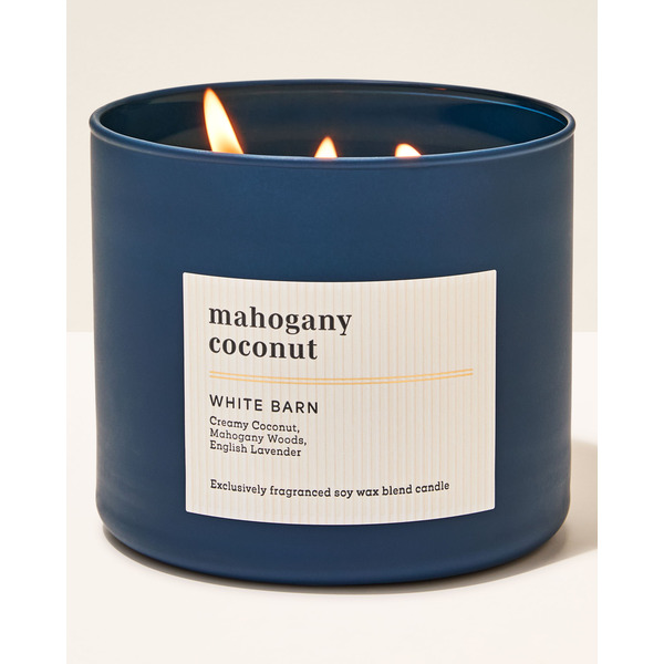 Mahogany Coconut 3-Wick Candle