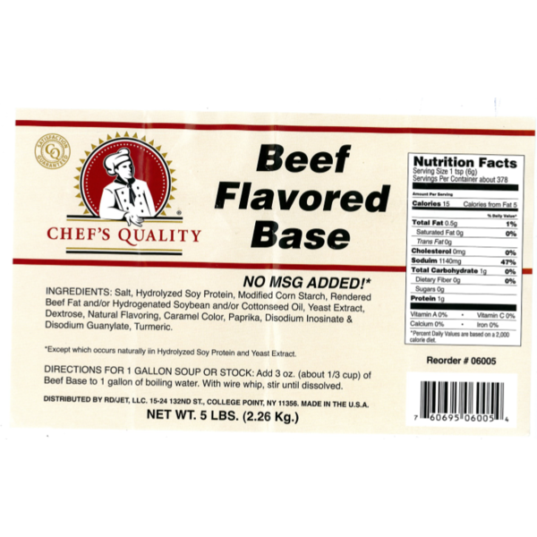 Qualite - Beef Base, No MSG - 5 lbs