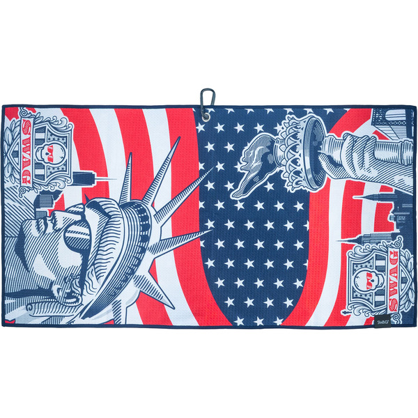 Swag Golf Statue of Liberty Towel - Red/White/Blue