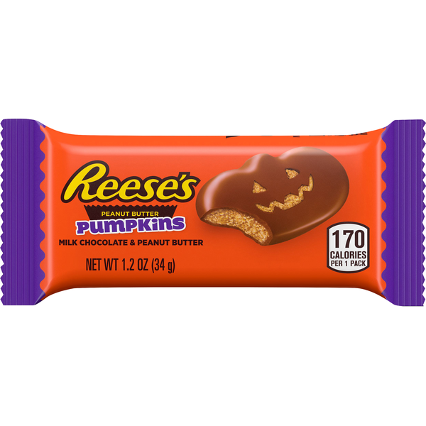 Reese's Milk Chocolate Peanut Butter Pumpkins Creamy Candy
